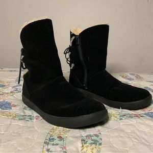 Koolaburra By Ugg Black Suede Boots